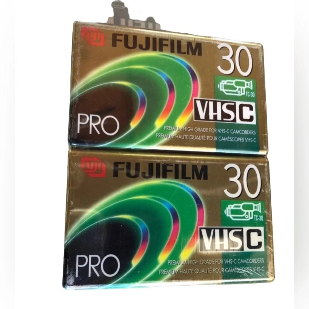 New & sealed! FujiFilm VHS-C Tapes 4 pack